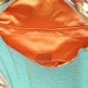 Bolso de mano Gucci Mors en lona verde agua y cuero marrón - Detail D2 thumbnail