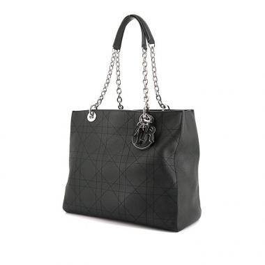 Shopping bag Dior Ultradior in pelle cannage verde scuro