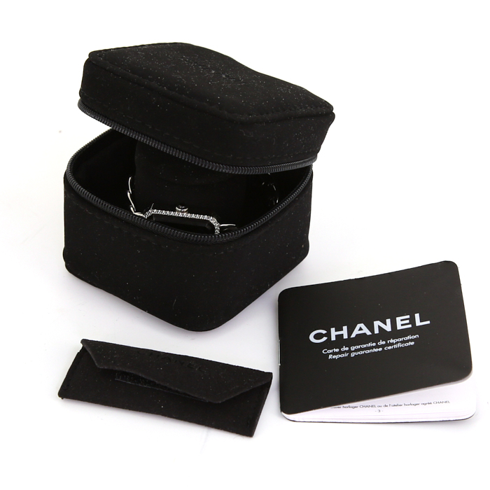 Chanel Première  size L watch in stainless steel and diamonds Ref:  H3254 Circa  2010 - Detail D2