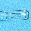 Hermes Kelly 25 cm shoulder bag in blue leather - Detail D5 thumbnail