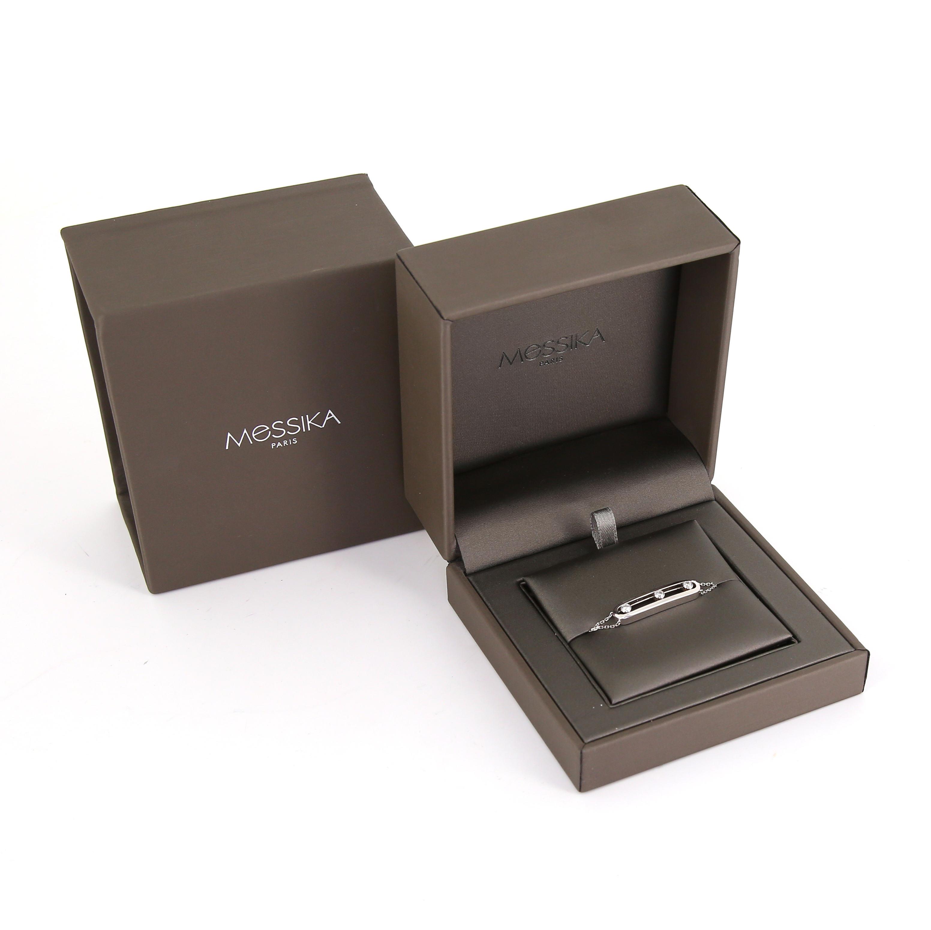 Messika Move bracelet in white gold and diamonds