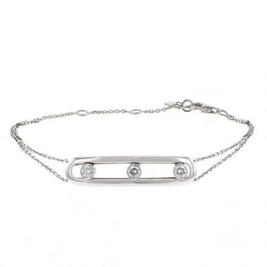 Bracciale Messika Move in oro bianco e diamanti