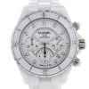 Reloj Chanel J12 Chronographe de cerámica blanche y acero Circa  2000 - 00pp thumbnail
