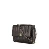 Chanel Camera shoulder bag in black quilted grained leather - 00pp thumbnail