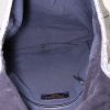 Sac porté épaule Saint Laurent Besace Messenger en cuir argenté - Detail D2 thumbnail