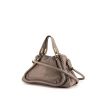 Chloé Paraty handbag in grey leather - 00pp thumbnail
