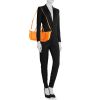 Louis Vuitton Dhanura handbag in orange epi leather - Detail D2 thumbnail