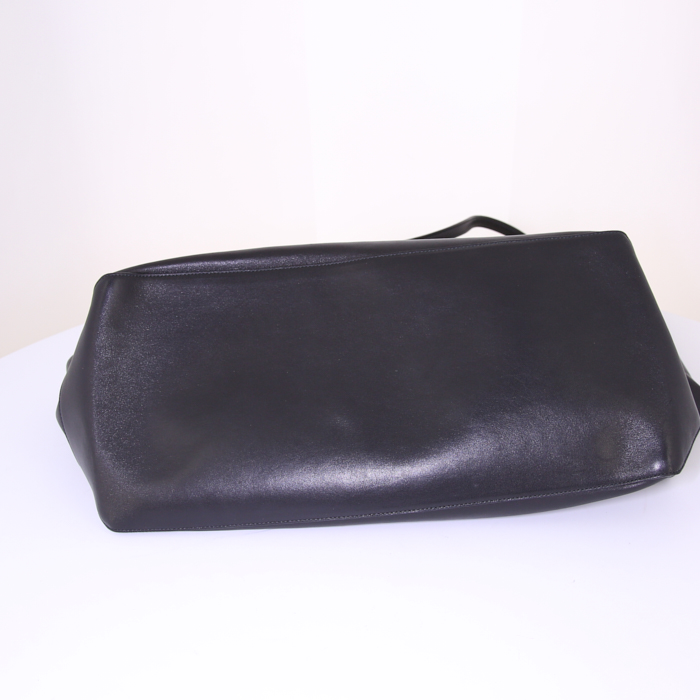 LOEWE バッグ XL Puzzle Fold tote in shiny calfskin Black - LOEWE