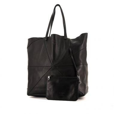 Shopping bag Loewe in pelle nera