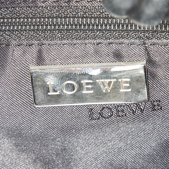 Shopping bag Loewe in pelle nera - Detail D3