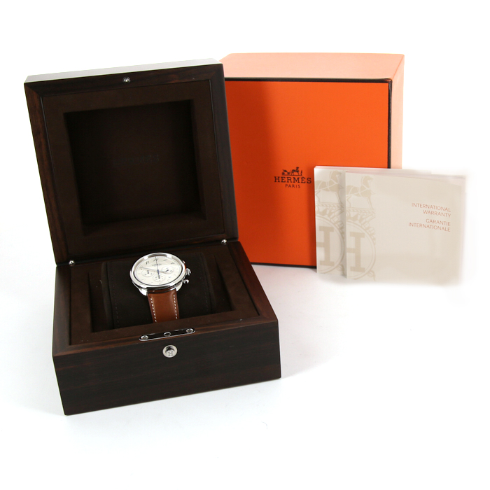 Orologio Hermes Arceau Chrono in acciaio Ref :  AR4.910 Circa  2015 - Detail D2