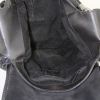 Dior Rebelle bag worn on the shoulder or carried in the hand in black leather and black suede - Detail D2 thumbnail