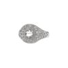 Anello De Beers Talisman in oro bianco,  diamanti e diamante grezzo - 00pp thumbnail