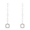 Dinh Van Impressions pendants earrings in white gold and diamonds - 00pp thumbnail