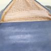 Chanel Choco bar shoulder bag in grey blue quilted leather - Detail D2 thumbnail