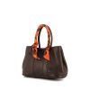 Shopping bag Hermes Garden modello piccolo in pelle Swift marrone - 00pp thumbnail