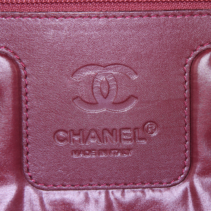 Borsa da viaggio Chanel Coco Cocoon in tela trapuntata nera e pelle nera - Detail D3