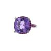 Mauboussin Couleur Baiser ring in white gold,  amethyst and sapphires - 00pp thumbnail
