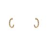 Twisted Cartier Trinity hoop earrings in 3 golds - 00pp thumbnail