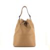 Celine Cabas shopping bag in beige leather - 360 thumbnail