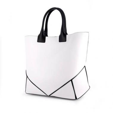 Shopping bag Givenchy in pelle bianca e nera
