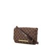 Bolso bandolera Louis Vuitton Hoxton en lona a cuadros marrón y cuero marrón - 00pp thumbnail
