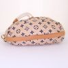 Louis Vuitton Bulles bag worn on the shoulder or carried in the hand in beige and navy blue monogram canvas, natural leather - Detail D4 thumbnail