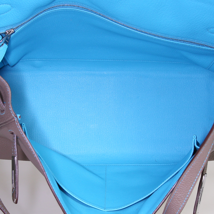 Borsa Hermes Kelly 35 cm in pelle togo etoupe - Detail D3