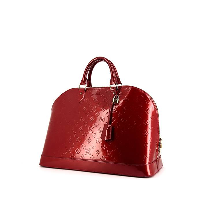 Louis Vuitton Alma Red Patent Leather