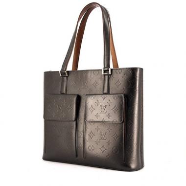 Sac cabas Louis Vuitton Wildwood en cuir vernis argenté