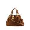 Miu Miu handbag in brown suede - 00pp thumbnail