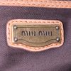 Bolso de mano Miu Miu en ante marrón - Detail D4 thumbnail