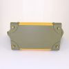 Celine Luggage handbag in yellow and green leather - Detail D4 thumbnail