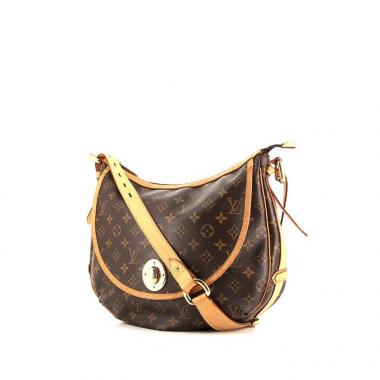 Borsa Louis Vuitton Tulum in tela monogram marrone e pelle naturale