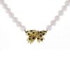 Fred Panthère 1990's necklace in yellow gold,  pearls and enamel - 00pp thumbnail