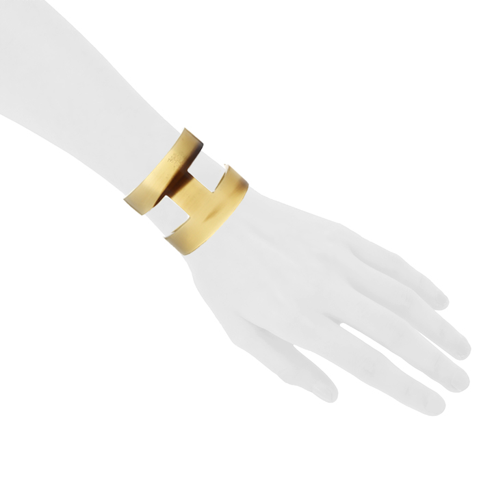 Bracelet manchette Hermès en corne - Detail D1