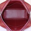 Hermes Plume handbag in burgundy box leather - Detail D2 thumbnail