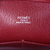 Bolso de mano Hermes Plume en cuero box color burdeos - Detail D3 thumbnail
