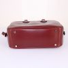 Hermes Plume handbag in burgundy box leather - Detail D4 thumbnail