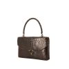 Hermès Cordeliere handbag in brown porosus crocodile - 00pp thumbnail