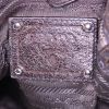 Shopping bag Prada Lux Chain in pelle iridescente marrone - Detail D3 thumbnail