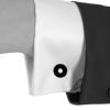 Dinh Van Pi Chinois pair of cufflinks in silver and onyx - Detail D1 thumbnail