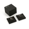 Dinh Van Pi Chinois pair of cufflinks in silver and onyx - Detail D2 thumbnail