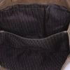 Dior Gaucho bag worn on the shoulder or carried in the hand in brown leather and brown piping - Detail D2 thumbnail