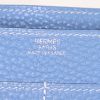 Portefeuille Hermes Dogon - Pocket Hand en cuir togo bleu-jean - Detail D3 thumbnail