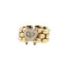 Flexible Chopard Happy Diamonds ring in yellow gold,  diamonds and ruby - 00pp thumbnail