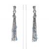 Chanel Joaillerie Pampilles pendants earrings in white gold,  diamonds and cultured pearls and in aquamarine - 360 thumbnail