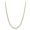 Cartier Grain d'Avoine 1980's long necklace in yellow gold and white gold - 00pp thumbnail