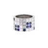 Cartier Lanière ring in white gold,  sapphires and diamonds - 00pp thumbnail