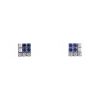 Cartier Lanière earrings in white gold,  sapphires and diamonds - 00pp thumbnail